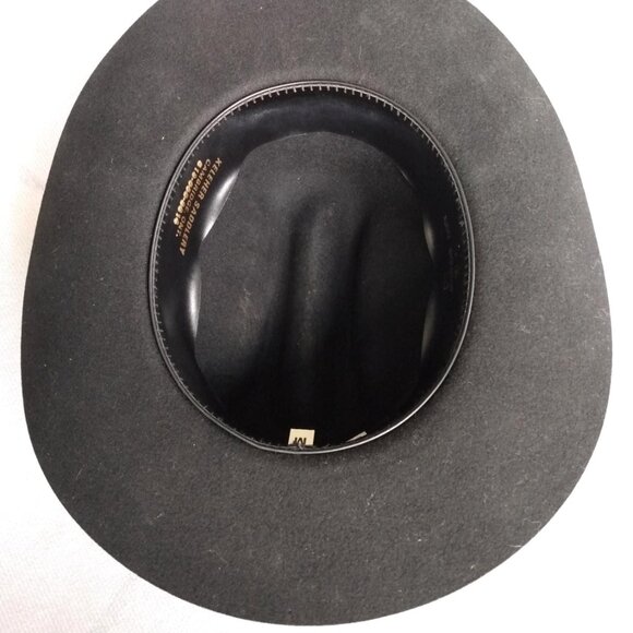 Vintage Black Cowboy Hat Size Medium Smithbilt Keleher Saddlery Western Wear - Picture 7 of 10